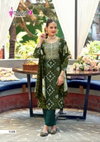 Khanak Vol 1 By Mystic 9 Rayon Embroidery Kurti With Bottom Dupatta Wholesalers In Delhi